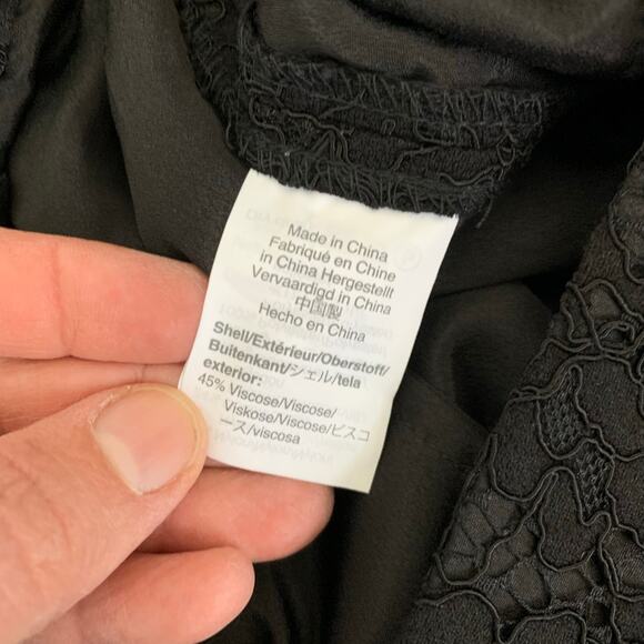 J. Crew Easy Pant in Black Lace Size 4 - Picture 8 of 9